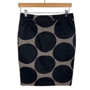 Boden Polkadot Pencil Skirt Black Dots Workwear Career Officers women’s size 6